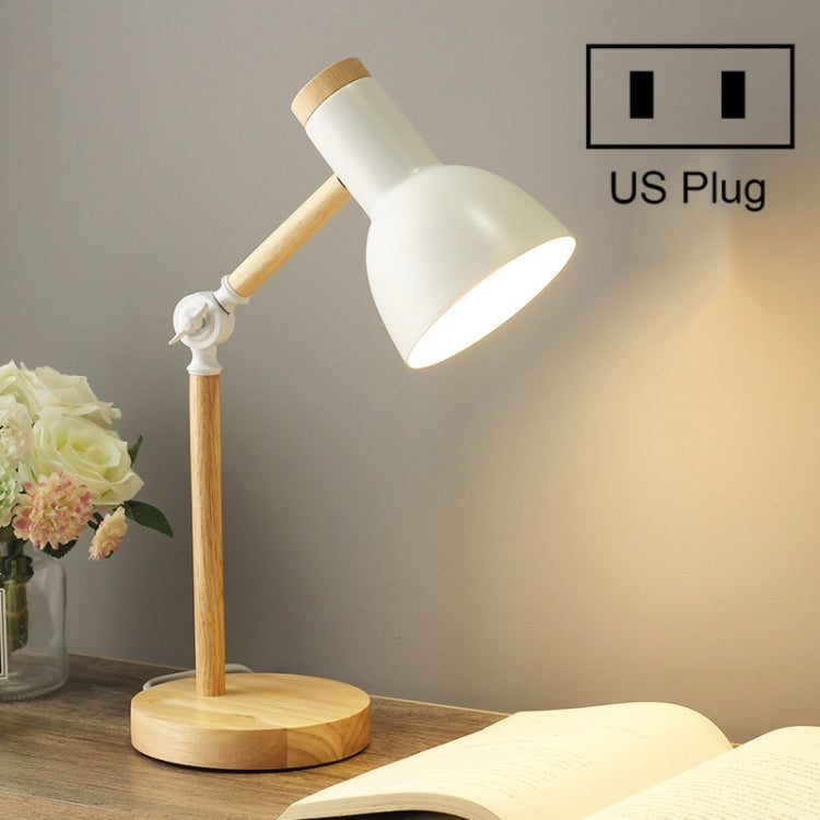 Đèn bàn bảo vệ mắt ký túc xá T1062 đèn gỗ bên giường phòng ngủ, phích cắm Mỹ, phích cắm EU, phích cắm Anh, phích cắm Úc