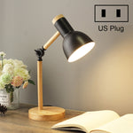 Đèn bàn bảo vệ mắt ký túc xá T1062 đèn gỗ bên giường phòng ngủ, phích cắm Mỹ, phích cắm EU, phích cắm Anh, phích cắm Úc