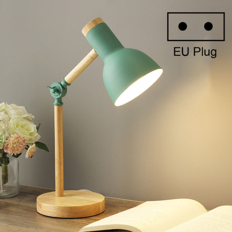 Đèn bàn bảo vệ mắt ký túc xá T1062 đèn gỗ bên giường phòng ngủ, phích cắm Mỹ, phích cắm EU, phích cắm Anh, phích cắm Úc