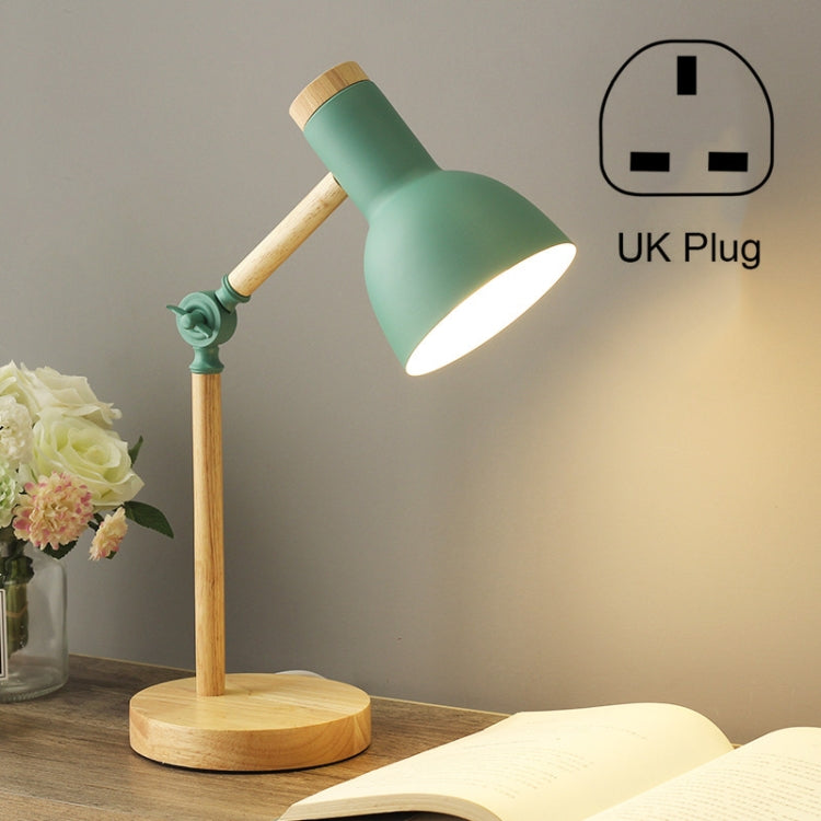 Đèn bàn bảo vệ mắt ký túc xá T1062 đèn gỗ bên giường phòng ngủ, phích cắm Mỹ, phích cắm EU, phích cắm Anh, phích cắm Úc