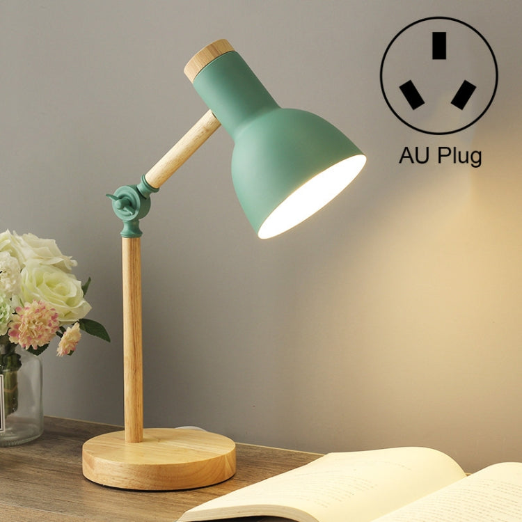 Đèn bàn bảo vệ mắt ký túc xá T1062 đèn gỗ bên giường phòng ngủ, phích cắm Mỹ, phích cắm EU, phích cắm Anh, phích cắm Úc