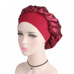 2 cái Mũ đêm TJM-301 có vành rộng và băng đô co giãn mũ chăm sóc tóc cho nữ hóa trị, M 56-58cm