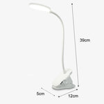 Đèn kẹp bàn LED điều chỉnh ba cấp độ nhiệt độ màu đơn, pin sạc 800mAh, bảo vệ mắt, đèn cạnh giường, cắm điện, sạc 1200mAh, sạc 800mAh