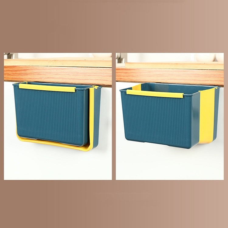 Thùng Rác Gấp Treo Tường Phân Loại Nhà Bếp Di Động, Treo Tường (Xanh Dương), Treo Tường (Xám)