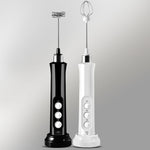 Máy đánh trứng điện mini không dây cầm tay dùng trong gia đình, máy đánh sữa bọt, màu trắng, đen