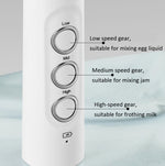 Máy đánh trứng điện mini không dây cầm tay dùng trong gia đình, máy đánh sữa bọt, màu trắng, đen