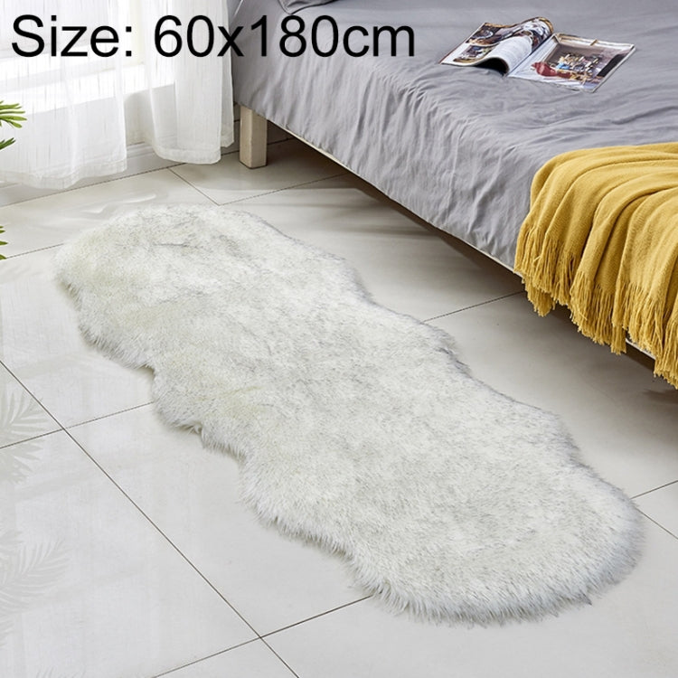 Thảm Sofa Da Lông Cừu Giả Thảm Sàn Đệm Lông Cừu Thảm Cửa Sổ Bay, 60x180cm