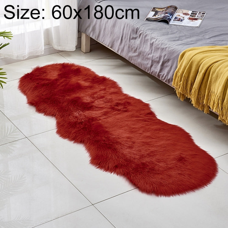Thảm Sofa Da Lông Cừu Giả Thảm Sàn Đệm Lông Cừu Thảm Cửa Sổ Bay, 60x180cm