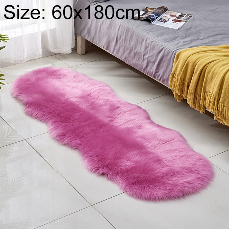 Thảm Sofa Da Lông Cừu Giả Thảm Sàn Đệm Lông Cừu Thảm Cửa Sổ Bay, 60x180cm