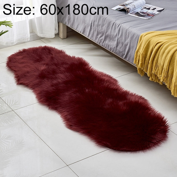 Thảm Sofa Da Lông Cừu Giả Thảm Sàn Đệm Lông Cừu Thảm Cửa Sổ Bay, 60x180cm