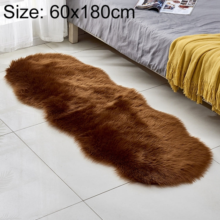 Thảm Sofa Da Lông Cừu Giả Thảm Sàn Đệm Lông Cừu Thảm Cửa Sổ Bay, 60x180cm