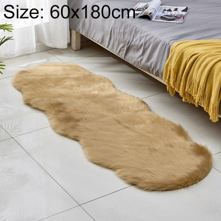 Thảm Sofa Da Lông Cừu Giả Thảm Sàn Đệm Lông Cừu Thảm Cửa Sổ Bay, 60x180cm