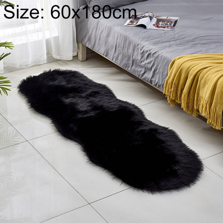 Thảm Sofa Da Lông Cừu Giả Thảm Sàn Đệm Lông Cừu Thảm Cửa Sổ Bay, 60x180cm
