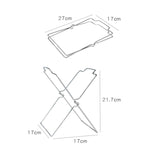 Giá đựng gấp gọn nhà bếp bằng thép không gỉ, giá đựng túi nhựa, khăn, thùng rác, giá đựng thùng rác