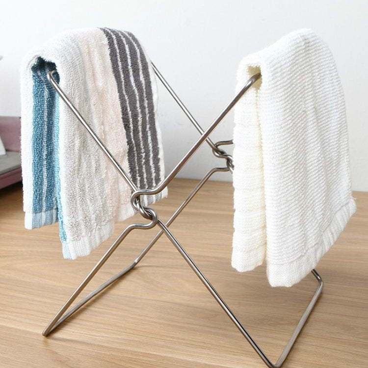 Giá đựng gấp gọn nhà bếp bằng thép không gỉ, giá đựng túi nhựa, khăn, thùng rác, giá đựng thùng rác