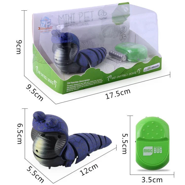 Đồ Chơi Mô Phỏng Rắn Hổ Mang Điều Khiển Từ Xa Hồng Ngoại 7702, Rắn Hổ Mang (Xám), Rắn Hổ Mang (Tím)