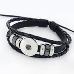 Constellations Couple Retro Weave Bracelets Leather Beads Bangle Bracelet, Capricornus