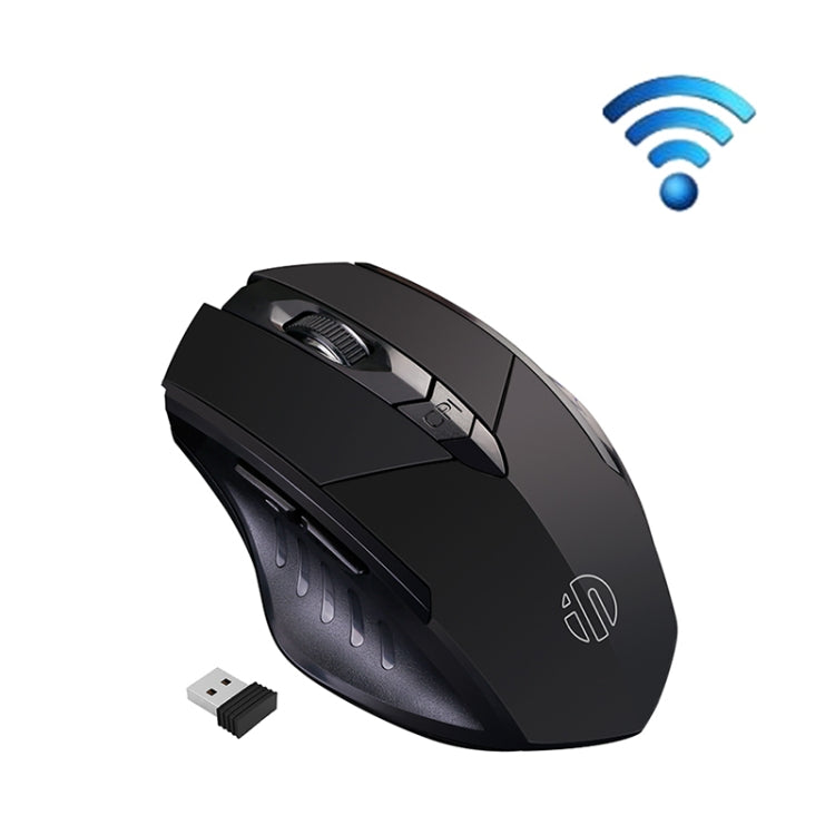 Chuột cơ học không dây chơi game Inphic A1 6 phím 1000/1200/1600 DPI, Màu: Xám không dây + Bluetooth 4.0 + Bluetooth 5.0, Đen không dây + Bluetooth 4.0 + Bluetooth 5.0, Phiên bản im lặng sạc không dây, Xám phiên bản im lặng sạc không dây