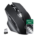 Chuột cơ học không dây chơi game Inphic A1 6 phím 1000/1200/1600 DPI, Màu: Xám không dây + Bluetooth 4.0 + Bluetooth 5.0, Đen không dây + Bluetooth 4.0 + Bluetooth 5.0, Phiên bản im lặng sạc không dây, Xám phiên bản im lặng sạc không dây