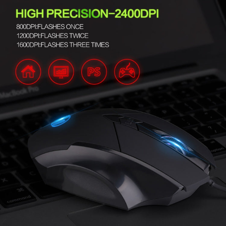 Chuột có dây chơi game định nghĩa macro phát sáng im lặng Inphic PW1, chiều dài cáp: 1,5m, Phiên bản kinh doanh đen im lặng, Phiên bản chơi game đen im lặng, Phiên bản chơi game xám titan im lặng