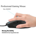 Chuột có dây chơi game định nghĩa macro phát sáng im lặng Inphic PW1, chiều dài cáp: 1,5m, Phiên bản kinh doanh đen im lặng, Phiên bản chơi game đen im lặng, Phiên bản chơi game xám titan im lặng