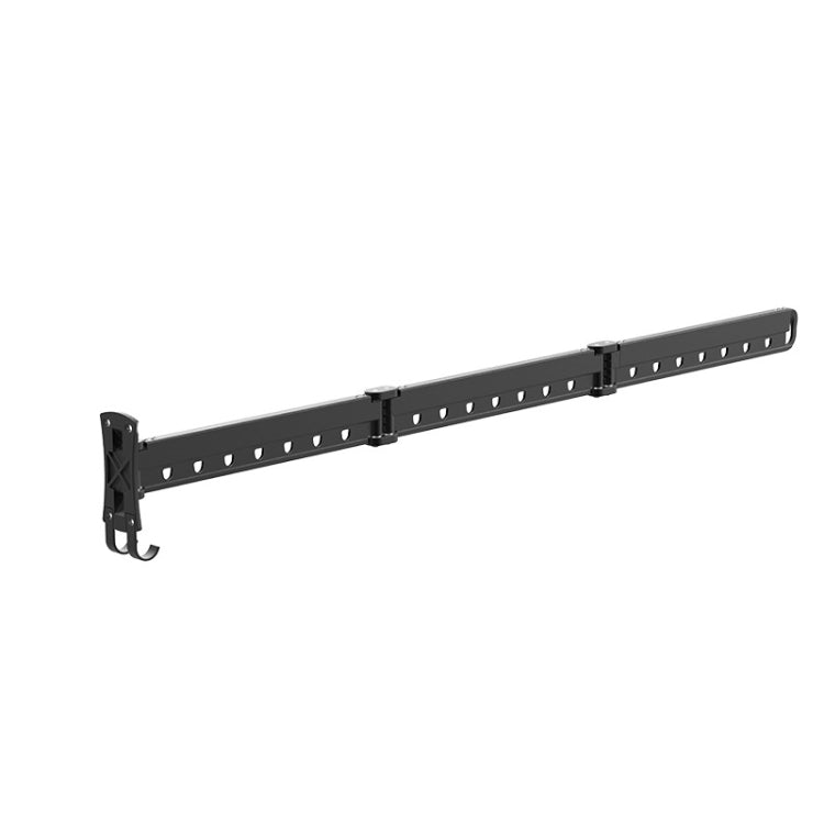 Giá Treo Quần Áo Gấp Kéo Dài Ban Công Phơi Đồ Trong Nhà Treo Tường, Vàng Dài (3 Đoạn), Bạc Dài (3 Đoạn), Đen Dài (3 Đoạn)