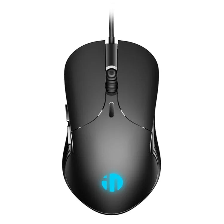 Chuột có dây chơi game định nghĩa macro văn phòng kinh doanh im lặng Inphic PB1, chiều dài cáp: 1,5m, Đèn thở cổ điển phía sau, Đèn thở trắng mờ