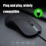 Chuột có dây chơi game định nghĩa macro văn phòng kinh doanh im lặng Inphic PB1, chiều dài cáp: 1,5m, Đèn thở cổ điển phía sau, Đèn thở trắng mờ