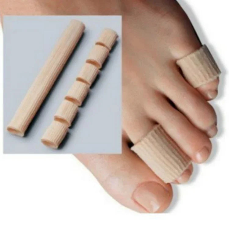 Găng tay bảo vệ tách ngón chân làm bằng sợi silicone thoáng khí, chỉnh ngón chân bị lệch, S, M, L