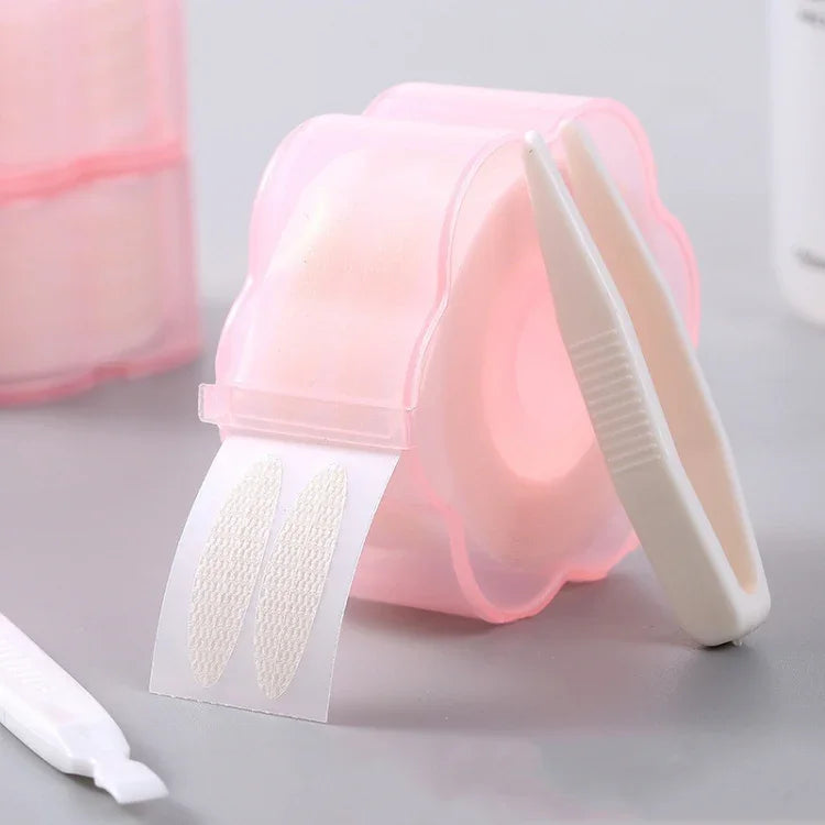 Miếng dán mí mắt dán đôi dính khi tiếp xúc với nước, miếng dán mắt đẹp tự nhiên không keo ren trong suốt, cuộn ren L, cuộn ren M, cuộn ren Olive