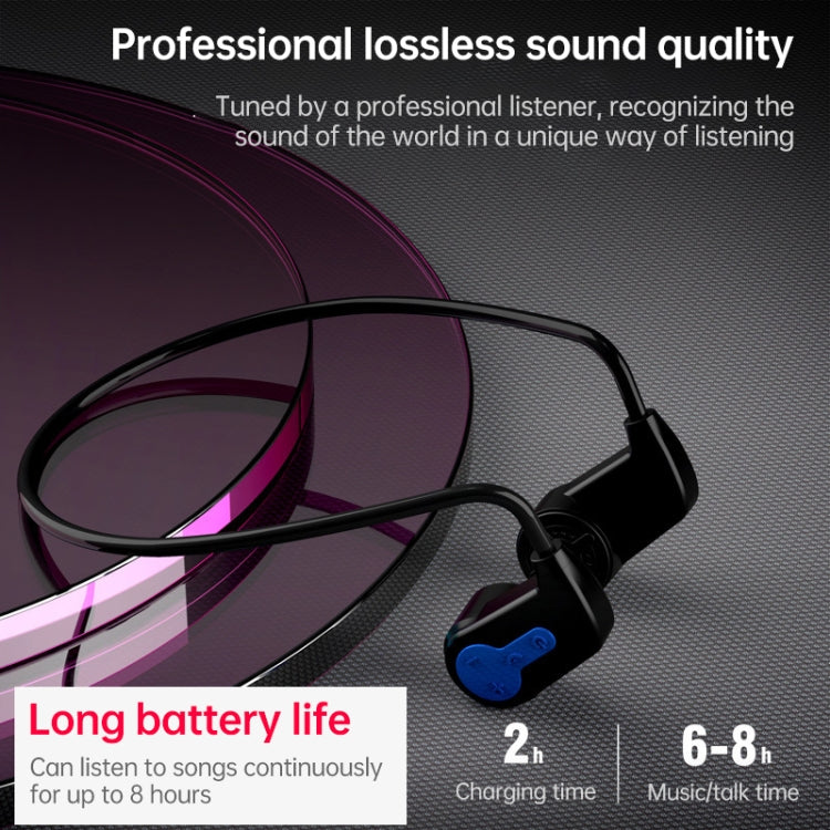 Tai nghe không dây Bluetooth 5.0 dẫn truyền xương K3, tai nghe chống nước, RAM 16GB