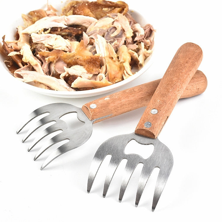 Bộ 2 dụng cụ chia thịt hình móng gấu, dụng cụ xé thịt đa năng cho nướng BBQ, màu cơ bản, đỏ