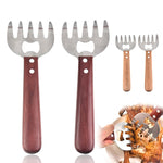 Bộ 2 dụng cụ chia thịt hình móng gấu, dụng cụ xé thịt đa năng cho nướng BBQ, màu cơ bản, đỏ