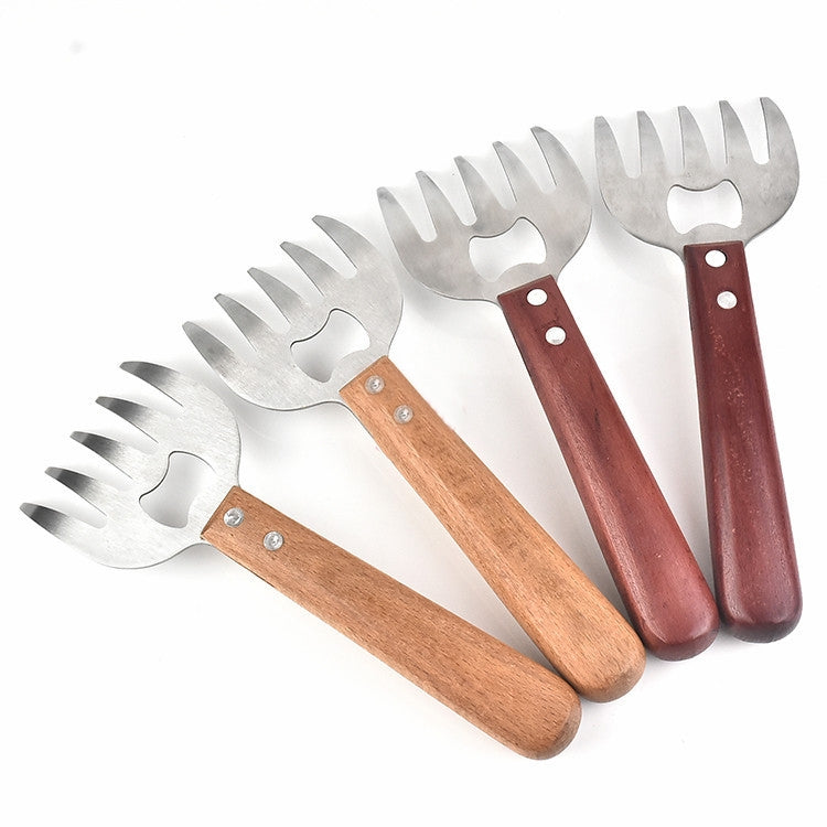 Bộ 2 dụng cụ chia thịt hình móng gấu, dụng cụ xé thịt đa năng cho nướng BBQ, màu cơ bản, đỏ
