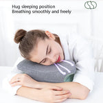 Gối ngủ trưa đa năng cho sinh viên BEWALKER, gối hỗ trợ thắt lưng có thể gập, gối ngủ trưa bằng mút nhớ văn phòng, 38x20x15cm