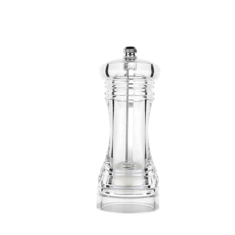 Máy xay tiêu trong suốt bằng acrylic, thủ công, lõi gốm, lọ gia vị đa năng, 4 inch, 5 inch, 6 inch