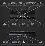 Bộ trống điện tử màu cuộn tay pin lithium có thể sạc lại bộ trống silicone, MD862C