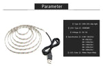 Đèn LED dây epoxy SMD 2835 nguồn USB trang trí bàn Giáng Sinh, đèn nền TV, 1m, 5m