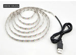 Đèn LED dây epoxy SMD 2835 nguồn USB trang trí bàn Giáng Sinh, đèn nền TV, 1m, 5m