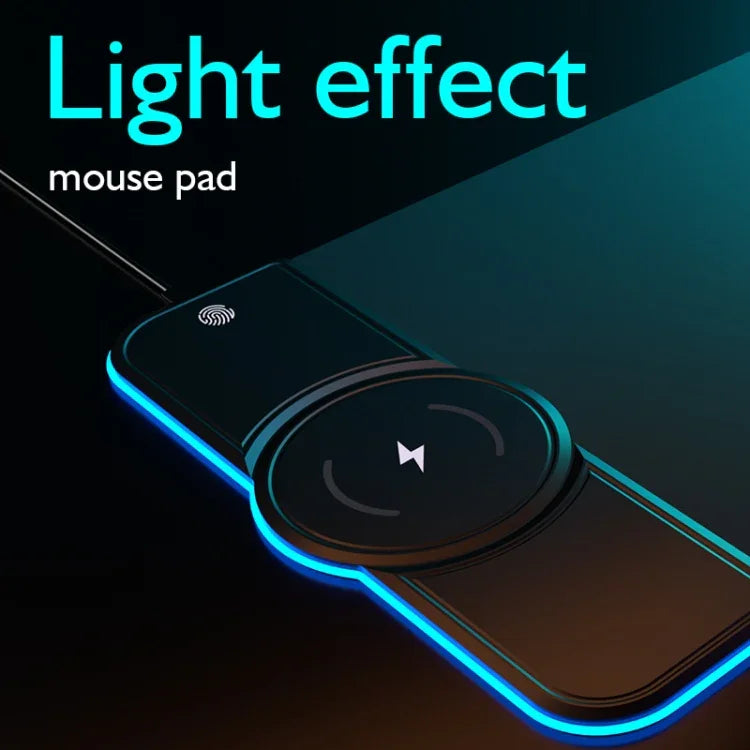 Bàn di chuột sạc không dây RGB01 10W, bàn di chuột phát sáng RGB, kích thước: 800 x 300 x 4mm