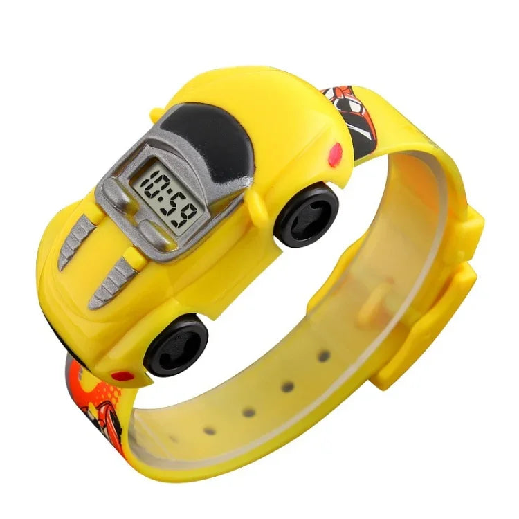 Đồng hồ kỹ thuật số trẻ em hình xe hoạt hình dễ thương SKMEI 1241, vàng, đỏ, xanh dương, đen, xanh nhạt
