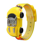 Đồng hồ kỹ thuật số trẻ em hình xe hoạt hình dễ thương SKMEI 1241, vàng, đỏ, xanh dương, đen, xanh nhạt