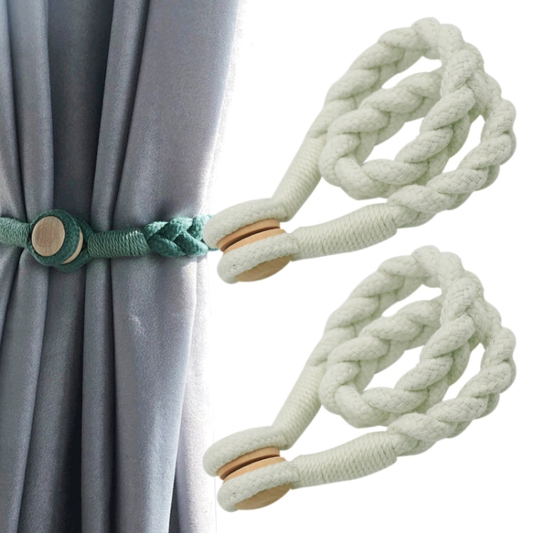 1 Cặp Dây Buộc Nam Châm Vặn Cho Rèm, Hồng, Xanh Xám, Vàng Hoàng Gia, Conran, Trắng Ngà, Xám Nhạt, Xám Đậm