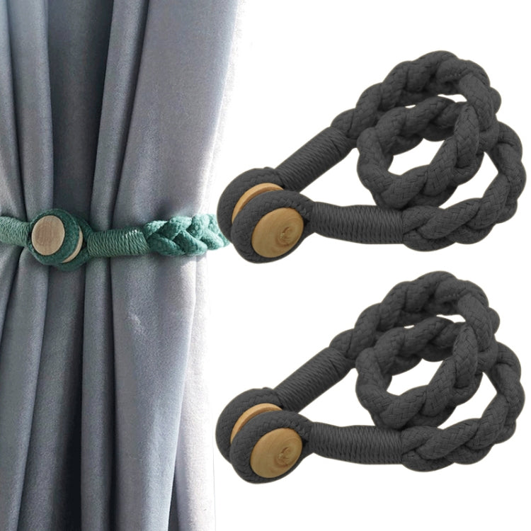 1 Cặp Dây Buộc Nam Châm Vặn Cho Rèm, Hồng, Xanh Xám, Vàng Hoàng Gia, Conran, Trắng Ngà, Xám Nhạt, Xám Đậm