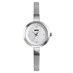 Đồng hồ nữ công sở SKMEI 1390 dây thép nhẹ, đồng hồ quartz, màu vàng hồng, vàng, bạc