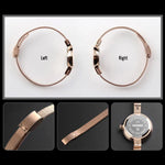 Đồng hồ nữ công sở SKMEI 1390 dây thép nhẹ, đồng hồ quartz, màu vàng hồng, vàng, bạc