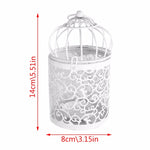 Chân nến lồng chim cổ điển sáng tạo đồ trang trí sắt rèn họa tiết hoa rỗng thủ công trang trí nhà