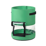 Túi trồng cây khoai tây trong suốt có nắp giữa, xoay 360 độ, lớn (35x45cm) 43 lít/10 gallon, trung bình (30x35cm) 26 lít/7 gallon