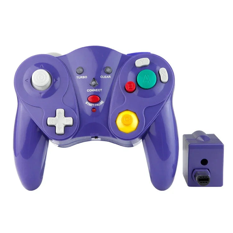 Tay Cầm Game Không Dây 2.4GHz HY-5201 Cho Nintendo NGC, HY-5201 Màu Trắng, HY-5201 Màu Tím, HY-5201 Màu Đen, HY-5201 Màu Cam, HY-5201 Màu Bạc