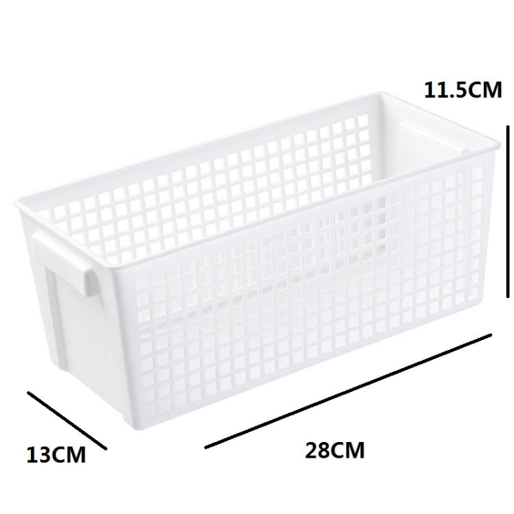 Giỏ đựng đồ ăn nhẹ & vật dụng để bàn Hình chữ nhật Giỏ nhựa đựng đồ, Nhỏ (Trắng), Nhỏ (Xanh nhạt), Lớn (Trắng), Lớn (Xanh nhạt)